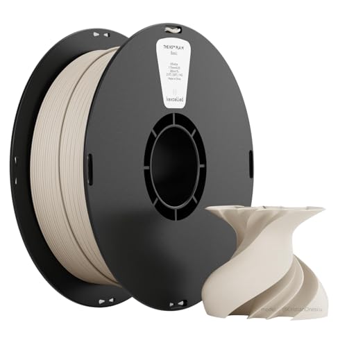 kexcelled Matte PLA Bone Colour Filament 1.75mm Frosted Finish 3D Printing Aesthetic Material for Decor 1kg Spool Muted Tones FDM Printer Compatible