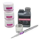 Pro Simply Nail Art Kits 120ml Acrylic Liquid Powder Pen Dappen dish Tools set USA Shipping by WindMax