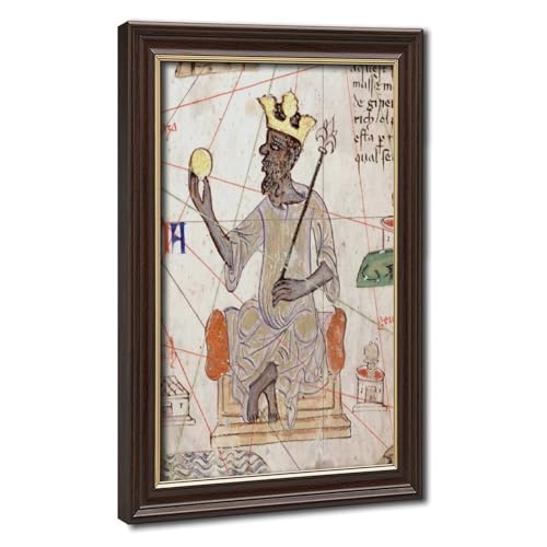 Impression sur toile Mansa Musa grand tableau mural 61 x 91,4 cm avec cadre