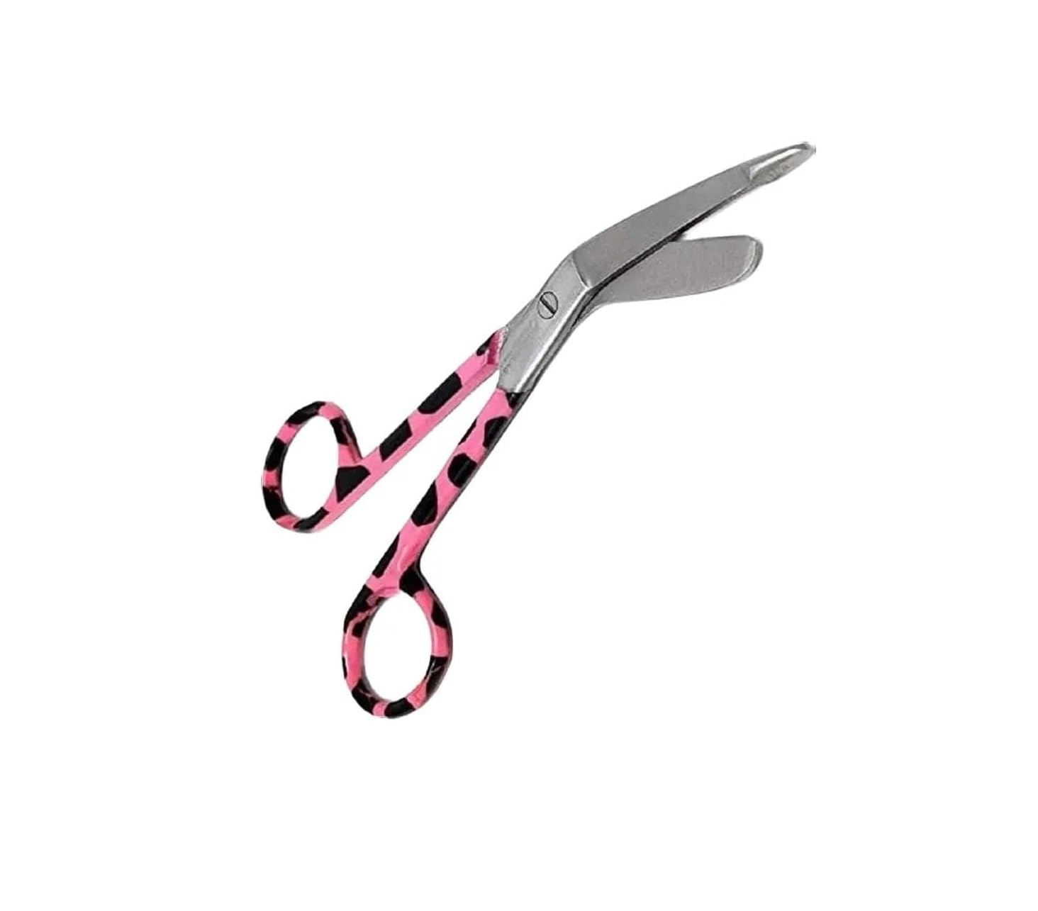 Panther Surgical Pink Stainless Steel 5.5'' Tuff Cut Blunt Ended Surgical Lister Bandage Scissors Color Coated Nursing Student First Aid Utility Scissors (Pink)