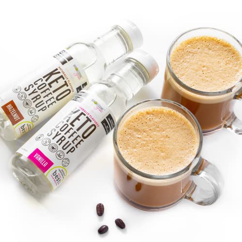 Wholesome Yum Keto Coffee Syrup - Sugar Free Vanilla Syrup With Monk Fruit & Allulose - For Hot And Cold Drinks - Naturally Sweetened & Flavored, Non Gmo, Low Carb, Gluten-Free, Vegan (12 Fl Oz) #TOP4