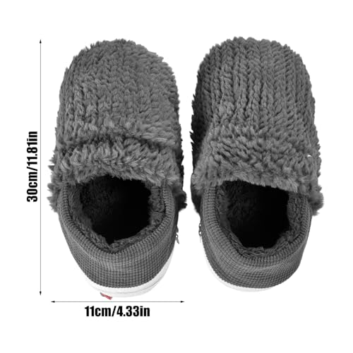 Zapatillas calefactables mujer USB con interior acolchado para casa 6