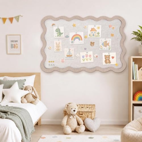 Image of Climberty Felt Bulletin Board Foldable Self Adhesive Pin Board