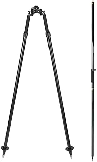 Aluminum Bipod monopod for Leveling staff and Prism Poles,Carbon fiber 2M 2Section Survey Pole - GEOLENI