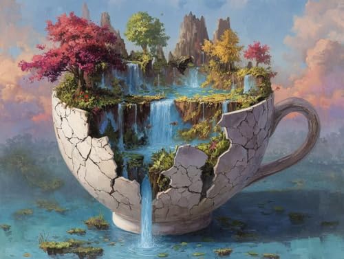 �������G �R�b�v�̒��ۉ� �A�N�����G�̋� �Z�b�g�ƃu���V�t�� DIY Paint by Numbers �������G ��l�p ���S�� ����G��L�����o�X �h��G ���� �A�[�g�N���t�g �z�[���f�R���[�V���� �v���[���g�C���e���A �Ǐ��� 30x40cm (�t��