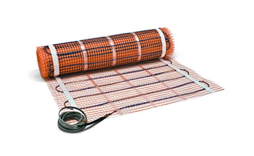 SunTouch TapeMat Electric Under Floor Heating Mat with 1/8\" Thick Cable, Open-Weave Orange Mesh, 70 Sq Ft (35\' x 2\'), 120V, Commercial and Residential, Installs Beneath Tile, Stone, Laminate