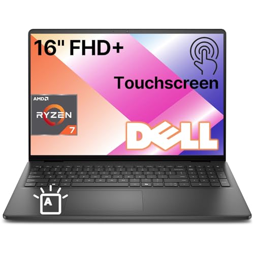 Image of Dell 16 inch FHD+ Touchscreen Business Laptop | AMD Ryzen 7 CPU(Beat i7-1355U) | 64GB RAM | 4TB PCle SSD | AI Copilot Key | Backlit Keyboard | Windows 11 | Business & Academic