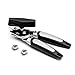 Manual Can Openers,CCHOME Stainless Steel Manual Tin Opener with Ergonomic Anti Slip Grip Handle, Built-in Bottle Opener,Smooth Ultra Sharp Cutting Tools with 2 Spare Blades