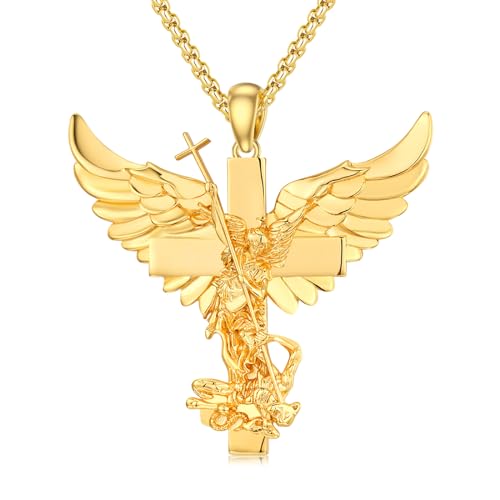 Collier Saint Michel collier protection contre anxiété bijoux argent 925 or