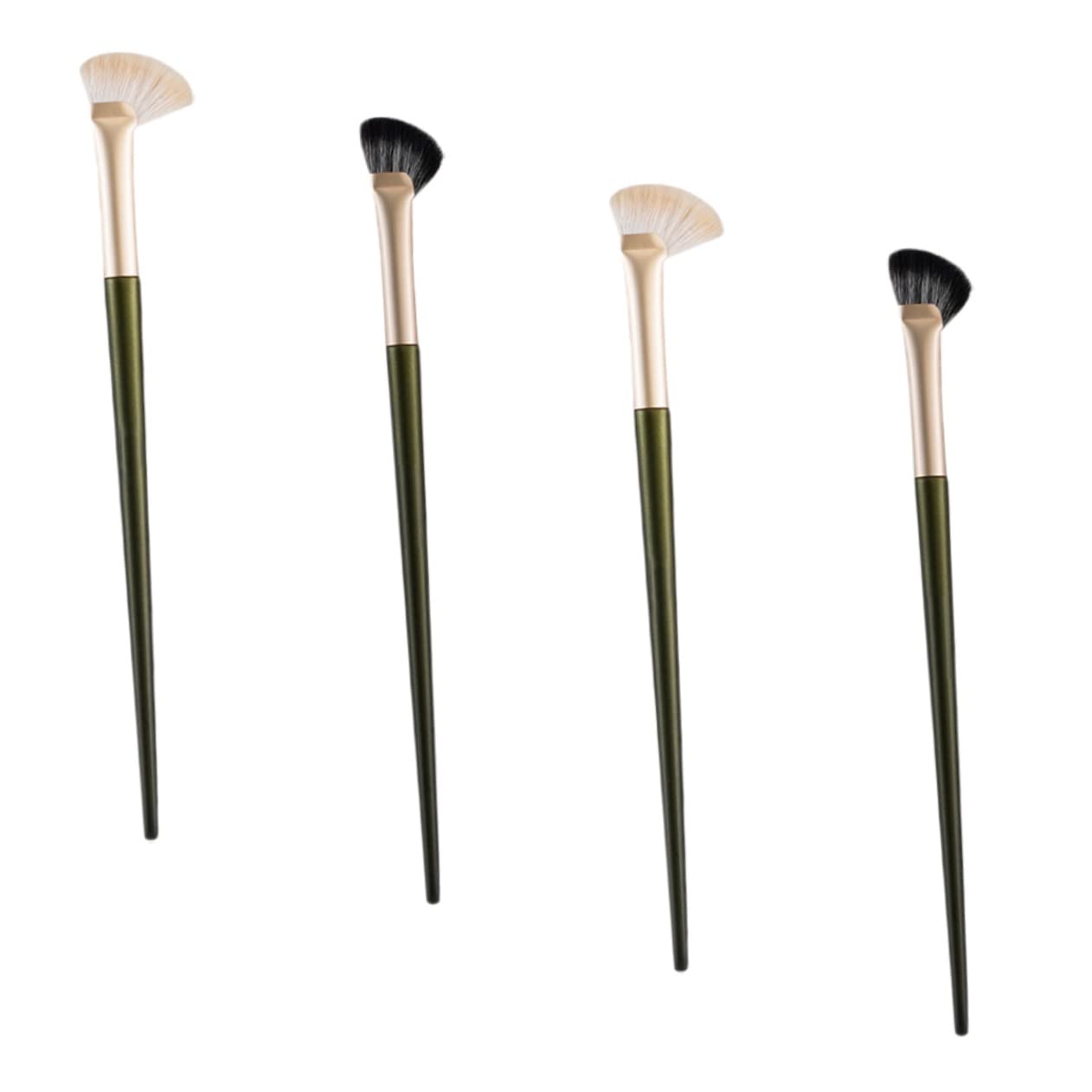 FRCOLOR 20pcs Highlighter Brush Angled Eyeshadow Brush Soft Synthetic Hair No Shedding Easy to Use