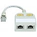 Produktbild Telegärtner 21.17.3034 - Kabelschnittstellen-/Adapter (RJ-45, 2 x RJ-45, Male Connector/Female Connector, 0,15 m, Grau)