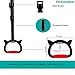 FREHOMEE Professional Gymnastic Rings,Both for Adults and Kids,Support 440lb,Home Fitness Equipment,Indoor and Outdoor Pull-up Bar for Stretching and Height Increase (Reddark-1.5m)