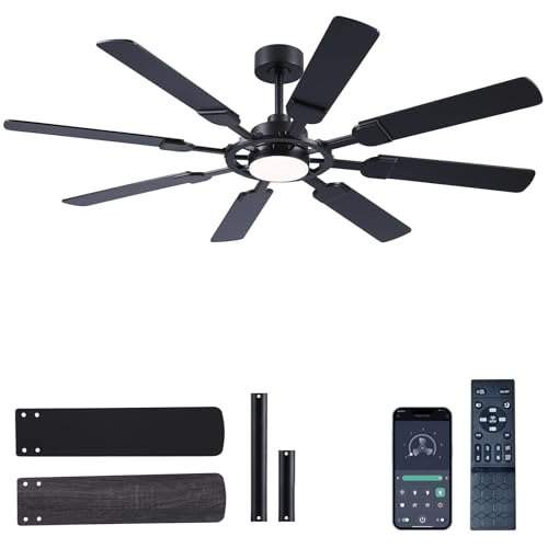 FUMLTP 62 Inch Ceiling Fans With Lights