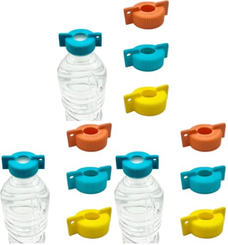 9-Pack WATER BOTTLE Opener ERGO OPENER | Arthritis Sufferers Elderly Seniors Weak Hands | Easy Twist-Off Plastic Bottle Opening Tool Travel On-Go | Carpal Tunnel | MADE in USA