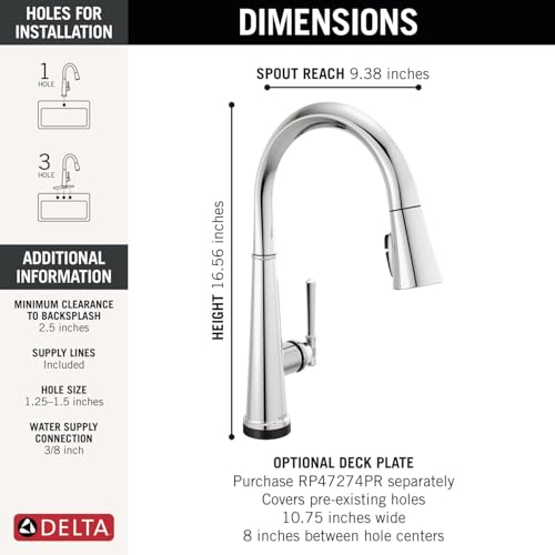 Image of Touch2O Technology Kitchen Faucet with Touchless Technology