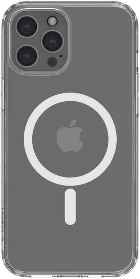 Belkin SHEERFORCE™ MagSafe Compatible Phone Case for iPhone 14 Plus with Treated Coating, Built-in Magnets, and Raised Edge Bumper for Screen & Camera Protection - Clear