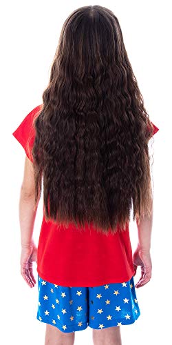 DC Comics Girls' Wonder Woman Strong and Fierce Shirt and Shorts Loungewear 2 Piece Pajama Set2