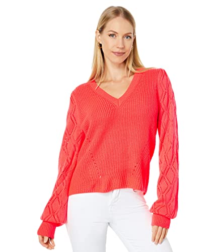 Lilly Pulitzer Luletta Sweater Spicy Coral Xl #TOP25