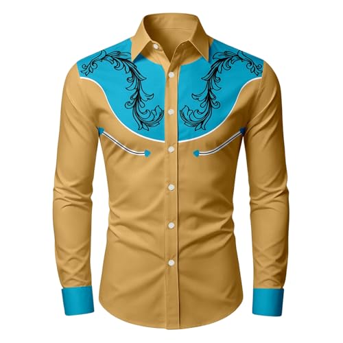 Haut Dentelle Bouton pour Homme au Style Rétro Laqué et Ample