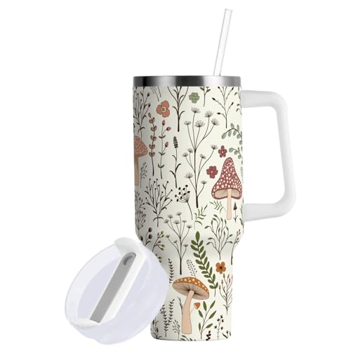 40 oz Insulated Stainless Steel Tumbler with Straw