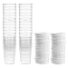 uxcell Measuring Cup 50ml Plastic Graduated Beaker Transparent with Lid for Lab Kitchen liquids 30pcs