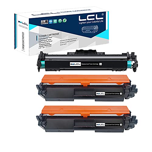 LCL 30A CF230A Cartucho de Tóner Compatible 32A CF232A Tambor (3Pack, 2Toner + 1Tambor) Reemplazo para HP LaserJet Pro M203dn M203dw LaserJet Pro MFP M227fdw M227sdn