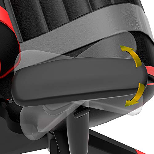 Cadeira Gamer Black Hawk com Apoio Cervical - Encosto Reclinável - Descansa Braços - Ajuste de Altur