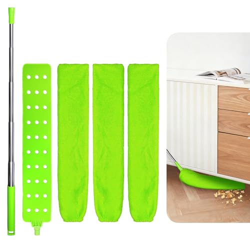 Retractable Gap Dust Cleaner, Dust Brush Gap Mop with 3