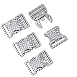 1 inch Metal Buckles Rhinestone Quick Side Release Buckles Heavy-Duty Adjustable Buckle Clasps 4 Pcs