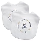 Baby Fanatic White Color Bibs, Kansas City Royals, 2-Count MLB Infant Bib