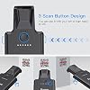 Eyoyo Upgraded QR Code Scanner Bluetooth Android Barcode Scanner, Portable Back Clip Wireless 1D 2D UPC ISBN Inventory Barcode Reader PDF417 Data Matrix Code Compatible with iPhone, Android Phone