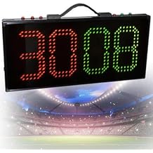 Scoreboards & Timers Single Sided LED Injury Stop Time Display Board for Football Games, Replacement Player Sports Referee Equipment Scoreboard for Football Games