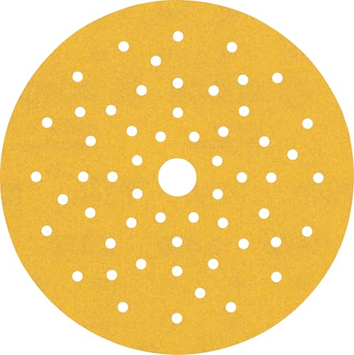 Bosch 50x Feuilles abrasives EXPERT C470 multi-trous (pour Peinture sur bois, Bois dur, Ø 150 mm, Grain 240, Professional Accessoire Ponceuse excentrique, Ponceuse excentrique)