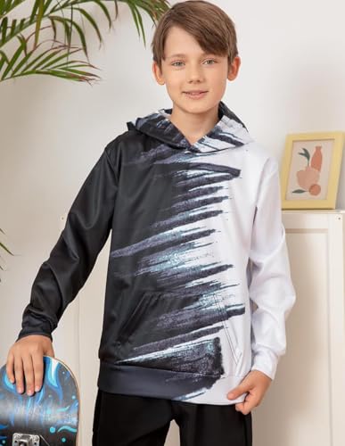 uideazone Boys Hoodies for Kids 3D Graphic Printed Hooded Sweatshirt Pullover Hoody with Pockets 6-16 Years - Image 3