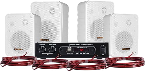 Kit Som Ambiente 400W Musical Ambience 4000 V2 Branco Hayonik