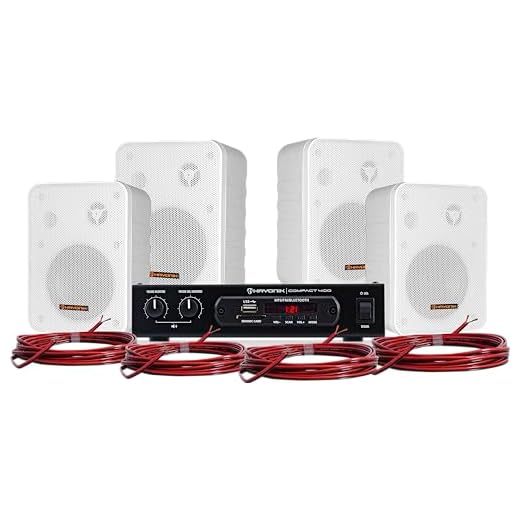 Kit Som Ambiente 400W Musical Ambience 4000 V2 Branco Hayonik