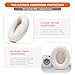 WC SweatZ XM4 - Patented Protective Earpad Sweat Covers for Sony WH1000XM4 by WC | Silicone Ear Covers for Sony WH-1000XM4 Headphones | Sweatproof & Easily Washable | Beige
