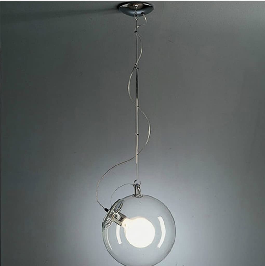 Lámparas de techo colgantes modernas Lámpara colgante de vidrio 1 Llama Lámpara de Mesa de comedor de altura Ajustable Cocina Sala de estar Dormitorio Mesilla de Noche Cafetería Loft Bar Restaurante
