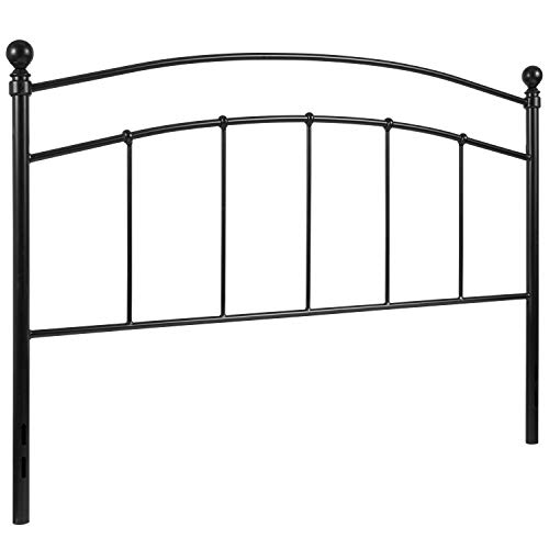 Merrick Lane Kildare Metal Queen Size Headboard Contemporary Arched Headboard With Adjustable Rail Slots #TOP4