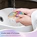 BEZOX Stainless Steel Pedi Egg Foot File Callus Remover for Dry and Wet Feet, Smooth Rough Skin, Plastic-Free Pedicure Tool Pumice Stone, Washable Foot Scrubber for Cracked Heels - Rainbow