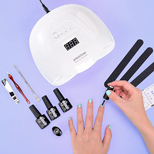 Jewhiteny U V Led Nail Lamp 120W U V Lights For Nails Quick Curing Gel Nail Polish With 36 Light Beads, Digital Display，4 Timer Setting, Automatic Sensor For Home And Salon. #TOP5