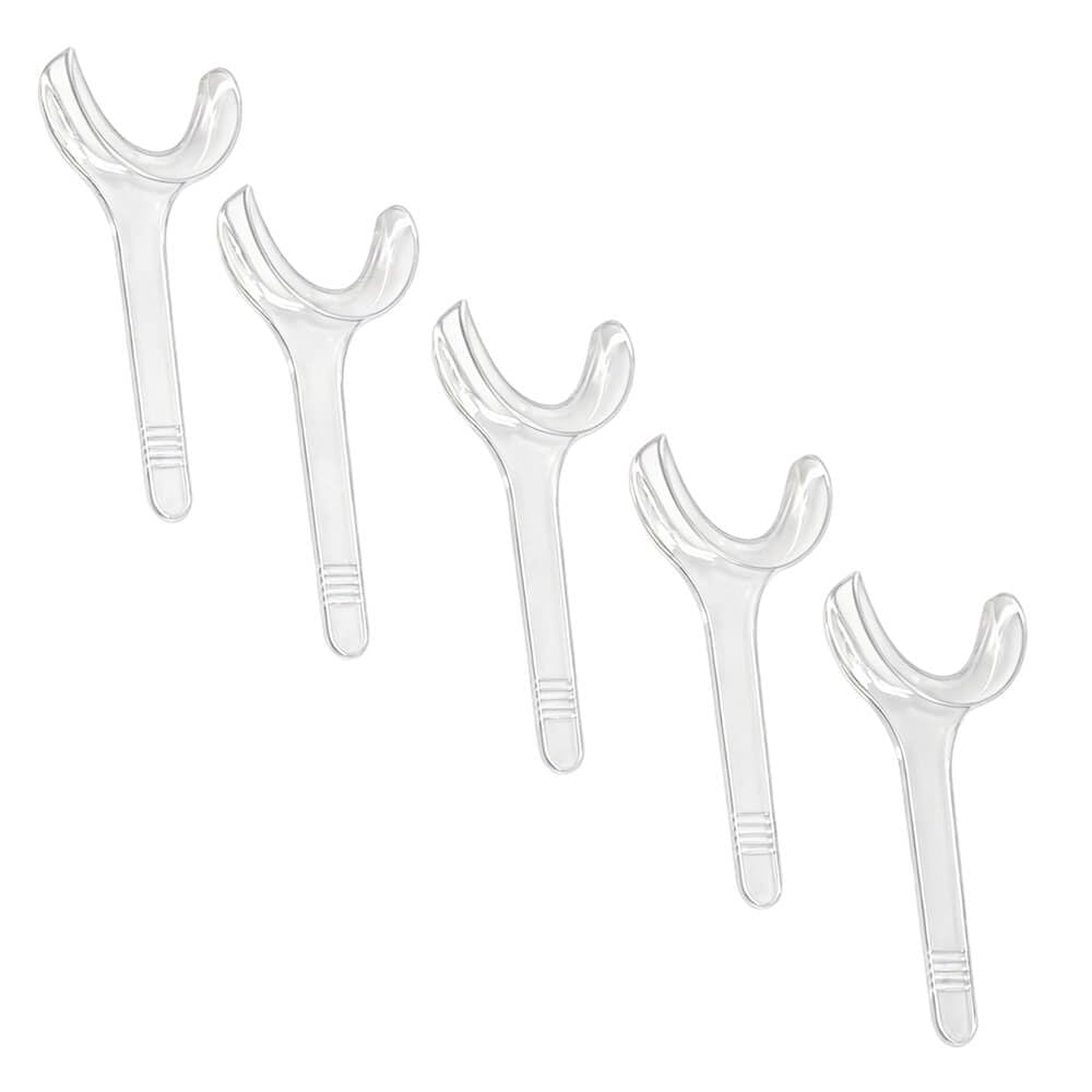 10pc T-Shaped Mouth Retractors - Large Clear Oral Cheek Expanders for Teeth Braces