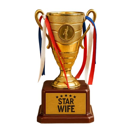 TheYaYaCafe® Valentine Gifts – 5 Star Wife Golden Champion Award Trophy | Romantic Birthday for Wife | Alloy Engraved Keepsake-picture-18