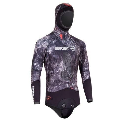 Trigoblack 7 mm Beuchat sudadera con capucha de aislamiento térmico reforzado para apnea profunda