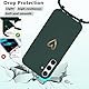 CaseLover Handyband für Samsung Galaxy A56 5G/Samsung Galaxy A36 5G Hülle mit Band, Herzmuster Silikon Necklace Handyhülle mit Abnehmbar Kordel zum Umhängen Stossfest Bumper Schutzhülle, Grün
