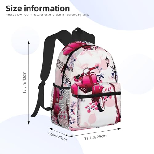 Sac à dos de randonnée unisexe léger avec motif France pour le sport - 4