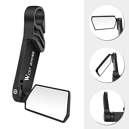 Espelho retrovisor, Moniss 2 peças Espelho Retrovisor Ciclismo Espelho Retrovisor Dobrável 360 Graus