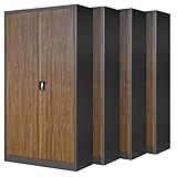 Construction robuste et fabrication solide. L'épaisseur du matériau: 0,6 mm garantit une fonctionnalité durable de l'armoire. Serrure à cylindre de sécurité avec poignée tournante et deux clés assurant sécurité et bonne protection contre les personnes non autorisées.