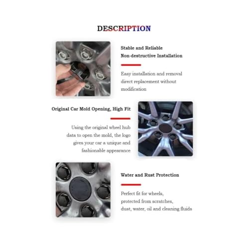 Cache moyeu 60mm Opel de haute qualité noir anti-rayures