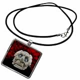 3dRose Old Man Costume Necklace With Rectangle Pendant